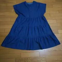 未着用 タグ付き デニム ワンピース チュニック