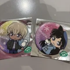 名探偵コナン 毛利蘭 安室透　リアル脱出ゲーム 缶バッジ