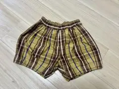 quot use fith チェック柄パンツ 90cm イエロー ショートパンツのサムネイル