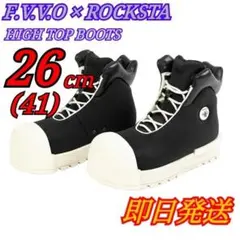 新品FVVOハイカットスニーカー26.5 FREE WORLD ORDER FVVO & ROCKSTA コラボレーション THICK SOLED