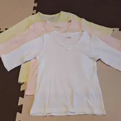 長袖肌着 女の子 110サイズ*3枚