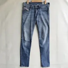 ディーゼル　メンズ　スリムスキニー　デニムパンツ　ジーンズ　w27 ダメージ