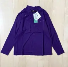 CLEO SAN レディース　カットソー　長袖　トップス　紫　パープル　服