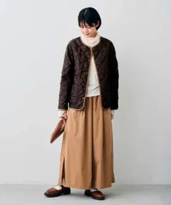 フェリシモ リブ イン コンフォート リバーシブルキルティングジャケット