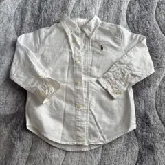 Ralph Lauren ボタンダウンシャツ 90 ホワイト　白シャツ　長袖