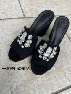 WERNER ビジュー付き ミュール ブラックのサムネイル