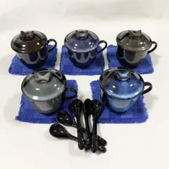 蓋付きマグカップ 茶碗蒸し椀 5客セットのサムネイル