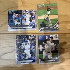 大谷翔平 topps nowカード 4枚セット ドジャース