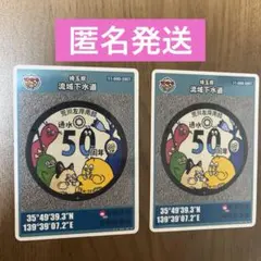埼玉県 流域下水道 マンホールカード 2枚セット　荒川　匿名発送