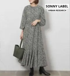 アーバンリサーチサニーレーベル スモールフラワープリントワンピース