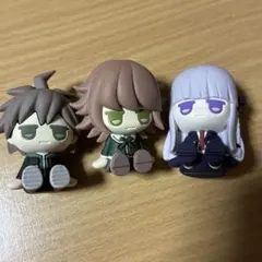 ダンガンロンパ じとっと ラバー フィギュア 苗木 霧切 不二咲 ダイソー 新品