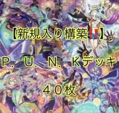 遊戯王【新規入り構築‼️】Ｐ．Ｕ．Ｎ．Ｋデッキ４０枚