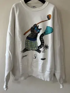 イチゴチャーミングさま専用☆Crazy Shirt 猫イラスト スウェット Mのサムネイル