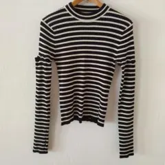 INGNI 2WAY袖ボタンリブニット