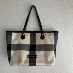 バーバリーブルーレーベル　クレストブリッジ　トートバッグ　ショルダーバッグ