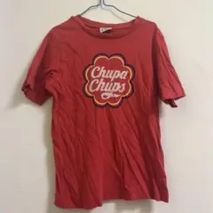 Chupa Chups ロゴ Tシャツ レッド