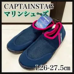 L26-27.5ネイビー×ピンク　マリンシューズ　キャプテンスタッグのサムネイル