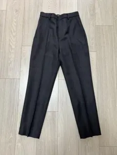 【美品】IENA イエナ スラックス パンツ ウール グレー チャコールグレー