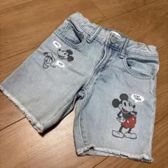 babyGap ミッキーマウス デニムハーフパンツ 4 歳