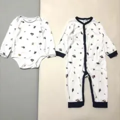 【美品】RalphLaurenラルフローレン　ロンパース　くま柄　2枚セット