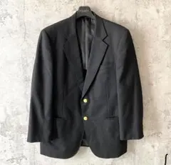 ニューヨーカー　テーラードジャケット　ブラック　金刻印ボタン　ウール100%