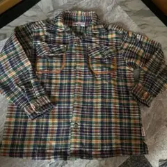 ⭐️ミキハウス　チェック柄　ネル厚手シャツ120サイズ