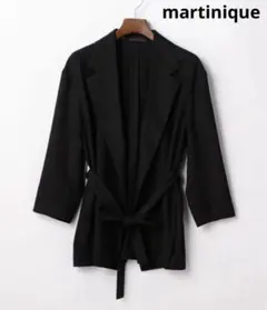 【再値下げ！】新品タグ付き　martinique ベルテッドジャケット黒のサムネイル