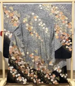 ミニチュア和装 金襴（きんらん）秋草文様 新布/インテリア・一点物