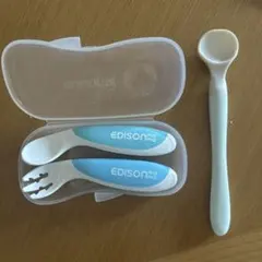 EDISON mama ベビー用スプーンフォークセット　ケースあり おまけ付きのサムネイル