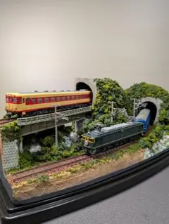 Nゲージ ローカル駅と駅前の街並み　自作ミニジオラマ Nゲージ ローカル駅と駅前の街並み 自作ミニジオラマ - メルカリ