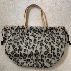 SHOO・LA・RUE ヒョウ柄 起毛トートバッグ