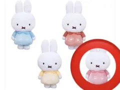 ミッフィー　タイトーくじ マスコットバッジ　お花柄のお洋服　D賞　　ピンク