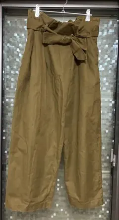 ZARA パンツ　コットンリネン