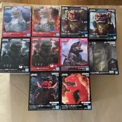 メカゴジラ、ゴジラ-1.0、キングシーサー、ゴジラ、ガメラ　10個