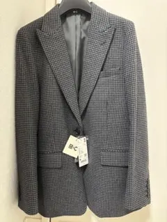 12/5日まで値下中！UNIQLO Cツイード テーラードジャケット新品タグ付き ユニクロ公式 | ツイードテーラードジャケット