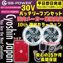 トム様専用2026年長信ジャパン30Vバッテリーレッド2個 ファンネオン