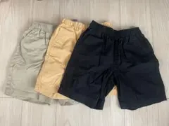 ハーフパンツ 3色セット（黒・ベージュ・黄色）