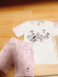 adidas Disney ミッキー Tシャツ ショートパンツ 110cm