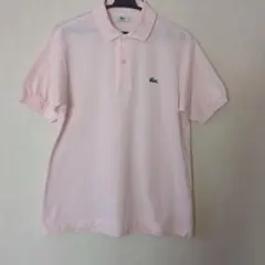 【LACOSTE /ラコステ】ピンク鹿の子 ポロシャツ サイズ3