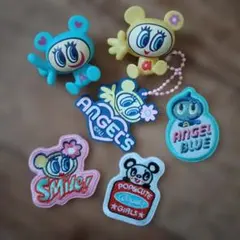 ANGEL BLUE　フィギュア　ラバーキーホルダー　ナカムラくんワッペンシール