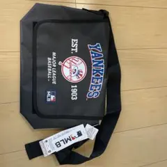 Yankees MLB ショルダーバッグ 中型 黒