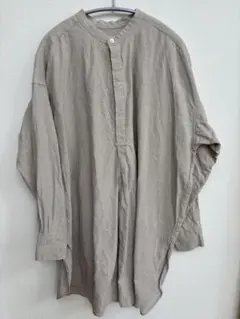 【新品未使用】かぐれ　リネンチュニックブラウス　13,200円　黒 リネンチュニックシャツ（シャツ/ブラウス）｜かぐれ（カグレ