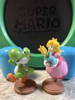 スーパーマリオ チョコエッグ フィギュア ピーチ ヨッシー 2体セット