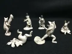 ◆◆バンダイ◆◆国宝「鳥獣戯画」のデスクトップマスコットのフィギュアセット