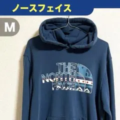 THE NORTH FACE ザ ノースフェイス ビッグロゴ フーディー ブルー