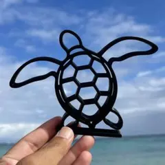 ウミガメ ウォールアート 海亀 壁飾り ハワイアン マリン インテリア 北欧風