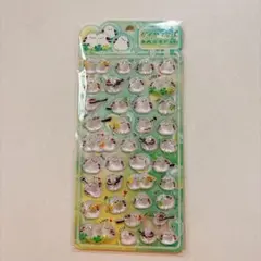 ダイヤモンドポップシール シマエナガ 3Dシール ぷっくり シール帳 硬いシール