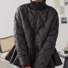 神戸レタス　ペプラムキルティングジャケット