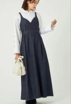 グリーンレーベルリラクシング　エリン　デニムワンピース