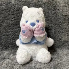 プーさん ぬいぐるみ ピンク×ブルー Winter Shiny Color